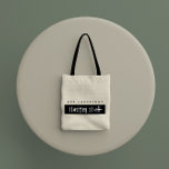 Moderne Aquarellfarben Minimal Budget Lehrer Gesch Tragetasche<br><div class="desc">Modernes Aquarell minimales Budget Lehrer Geschenk Schwarz-Weiß Tote Tasche Design.</div>