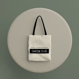 Moderne Aquarellfarben Minimal Budget Lehrer Gesch Tragetasche