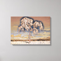Moderne Aquarellfarben mit bunten, schneebedeckten