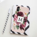 Moderne Aquarellfarben Mit Monogramm Case-Mate iPhone Hülle<br><div class="desc">Moderne Aquarellfarben Mit Monogramm</div>