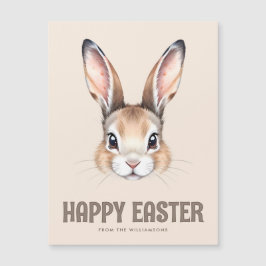 Moderne Aquarellfarben Niedlich Ostern Sonnenhase  Magnetkarte