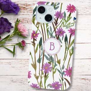 Moderne Aquarellfarben-Wildblume Case-Mate iPhone Hülle