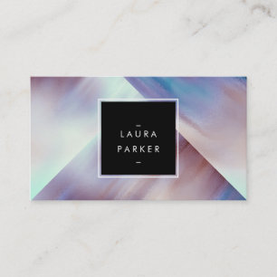 Moderne Aquarellgeometrie für zeitgenössische Kuns Visitenkarte
