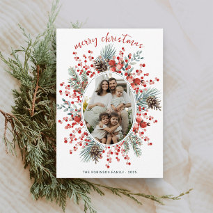 Moderne Aquarellgrün Krakauer Foto Weihnachten