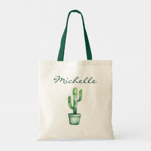 Moderne Aquarellkaktus Cacti Wüste Sukkulent Tragetasche