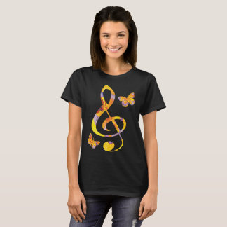 Moderne Aquarellkerne und Schmetterlinge T-Shirt