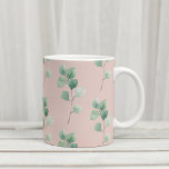 Moderne Aquarellmuster-Blätter Kaffeetasse<br><div class="desc">Moderne Aquarellmuster-Blätter</div>