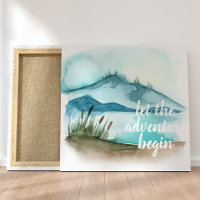 Moderne Aquarellnatur Das Abenteuer beginnt