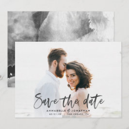 Moderne Aquarellschrift Schrift Hochzeit einfach Save The Date
