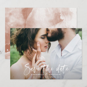 Moderne Aquarellschrift Schrift Hochzeit einfach Save The Date