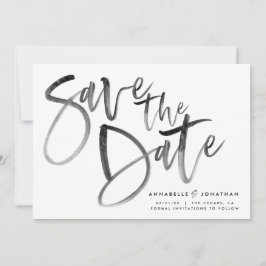 Moderne Aquarellschrift Schrift Hochzeit einfach Save The Date