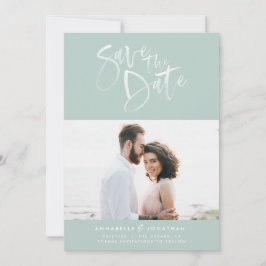 Moderne Aquarellschrift Schrift Hochzeitsstiftung  Save The Date