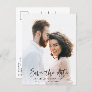 Moderne Aquarellschrift Schrift Typografie Hochzei Einladungspostkarte