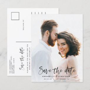 Moderne Aquarellschrift Schriftart Hochzeit invita Einladungspostkarte