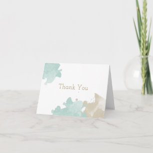 Moderne Aquarellstrümpfe Hochzeit Danke Karte