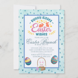 Moderne Aquarelluhr Osterfeier Jagen Einladung