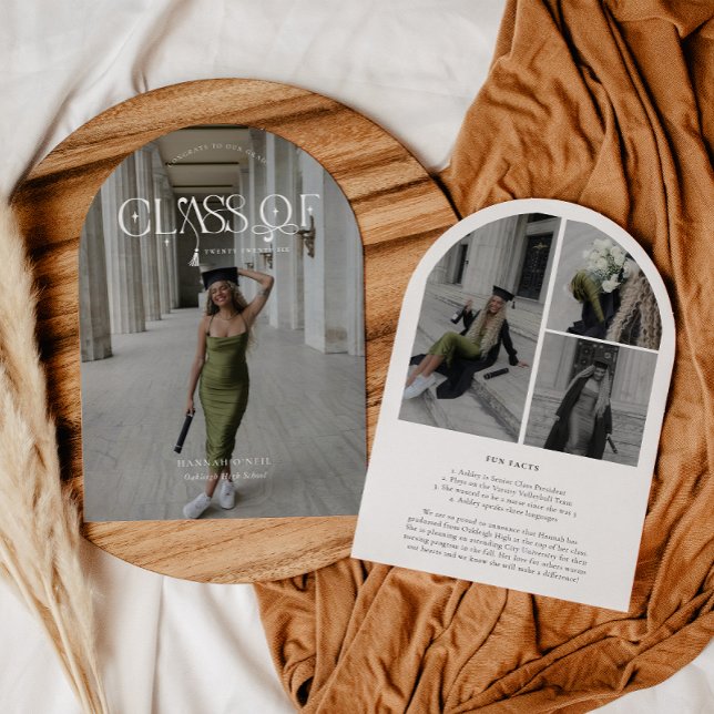 Moderne Arch | Abgangsanzeige der Abschlussklasse Einladung (Von Creator hochgeladen)