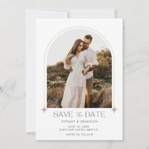 Moderne Arch Foto Hochzeit Save The Date