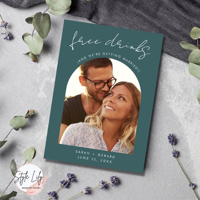 Moderne Arch Foto Hochzeit Save The Date (Von Creator hochgeladen)