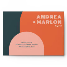 Moderne Arch Groovy Retro Hochzeit