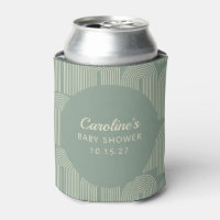 Moderne Arch Line Art Sage Green Baby Dusche nach 
