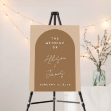 Moderne Arch Minimalistisch Script Wedding Willkom