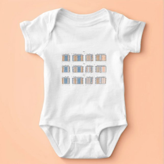 Moderne Architektur Baby-Body Baby Strampler (Von Creator hochgeladen)