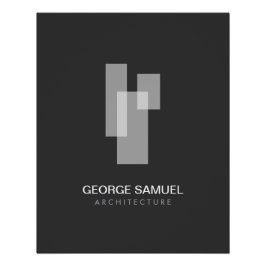 Moderne Architektur-Blöcke Logo Download Poster