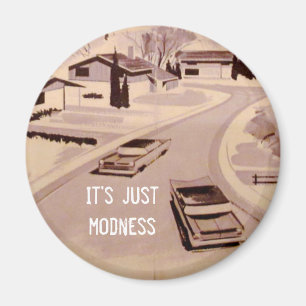 Moderne Architektur des MittelJahrhunderts Magnet