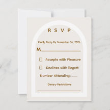 Moderne Architektur & Gold Glitter Hochzeit RSVP