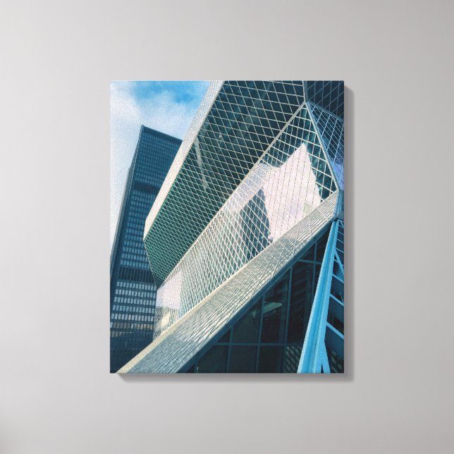 Moderne Architektur von Seattle Leinwanddruck (Vorderseite)