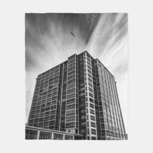 Moderne Architekturdecke Stadt-Design-Set Fleecedecke