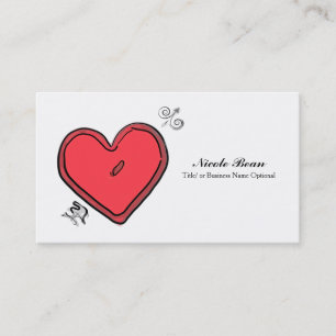 Moderne Arrow & Heart Valentins Liebe Chic Visitenkarte