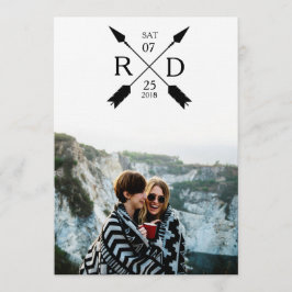 Moderne Arrow | SAVE THE DATE | Hochzeit von Fotos
