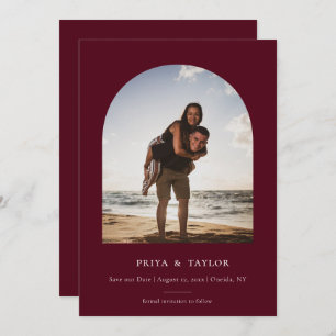 Moderne Arschrahmen Save the Date Fotokarte