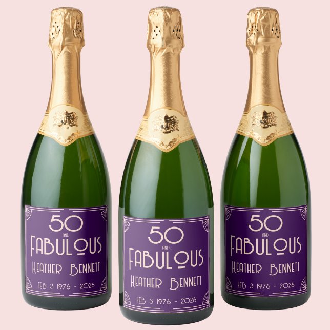 Moderne Art Deco 50 und Fantastischer Geburtstag (Von Creator hochgeladen)