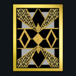 Moderne Art Deco Geometrie Poster<br><div class="desc">Ich habe dieses Poster in Schwarz, Grau und Gold kreiert. Ich habe es als modernes Deko-Design bezeichnet, weil es ein moderner Kunstbegriff für Deko ist. Ich Liebe, wie es sich herausgestellt hat und denke, es würde gut aussehen auf einem Rahmen als Druck für Ihre Wand bei Zuhause.</div>