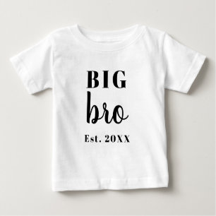 Moderne Art Editable Text großes Bro hergestelltes Baby T-shirt