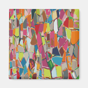 Moderne Art Geometric Deko Mehrfarbig Magnet