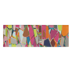 Moderne Art Geometric Deko Mehrfarbig Namenschild