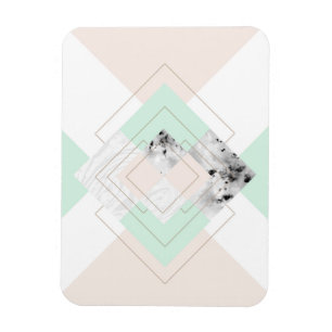 Moderne Art-geometrischer Entwurf Magnet