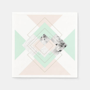 Moderne Art-geometrischer Entwurf Serviette
