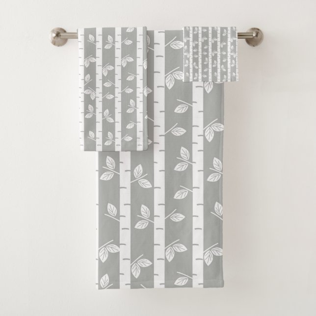 Moderne Aspen Trees Badhandtuch Set (Insitu)