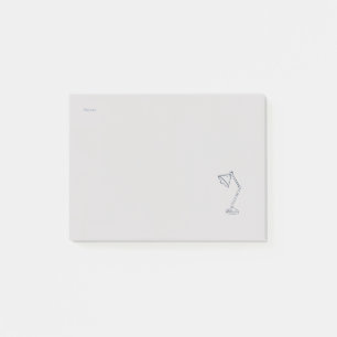 Moderne Ästhetik des nächtlichen Gelehrten / Nacht Post-it Klebezettel