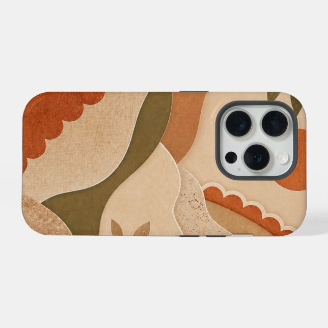moderne Ästhetik iPhone Hülle (Rückseite (Horizontal))