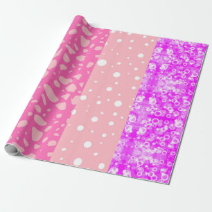 Moderne ästhetische Floral Rosa Geschenkverpackung Geschenkpapier
