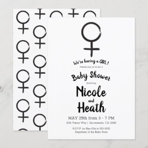 Moderne Astrologie Venus Weiblicher Baby Girl Show Einladung