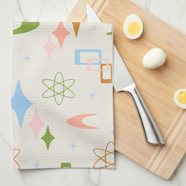 Moderne Atombombenangriffe des Mittelalters Geschirrtuch (Viertel Falte)