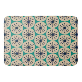 Moderne Atomdots-Retro-Muster Mitte des Jahrhunder Badematte