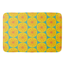 Moderne Atomdots-Retro-Muster Mitte des Jahrhunder Badematte